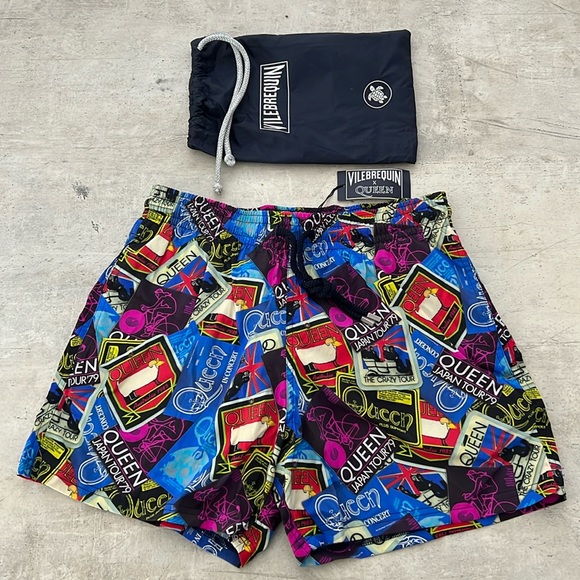 New Vilebrequin Special Edition Queen print swim trunks. - Picture 1 of 6